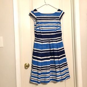 Blue Striped Kate Spade Dress *WITH POCKETS*